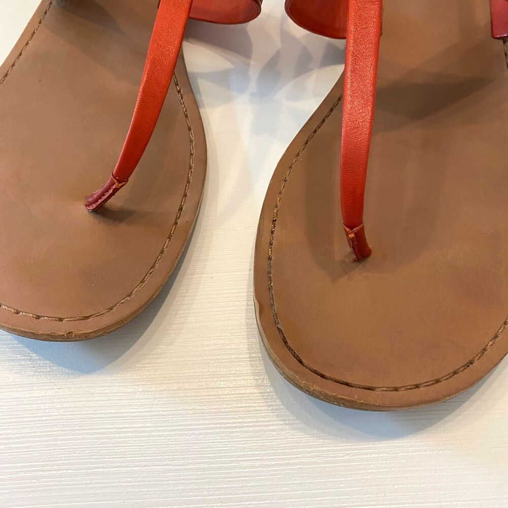 Coach‎ Burnt Orange Gracie Sandal Swagger Thong Sandals US Size 10 B EU Size 40 - Picture 6 of 10
